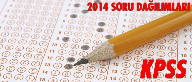 Lise ve Önlisans için 2014 KPSS soru dağılımları